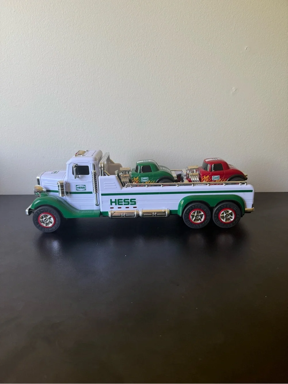 Hess Flatbed Toy Hot Rods, Lights And Sounds